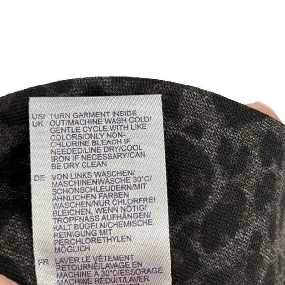 NYDJ Lift Tuck Technology Jodie Ponte Knit Animal Print Legging Pants Size 10 - Picture 7 of 11